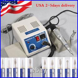 Dental Lab MARATHON 35K RPM Handpiece Electric Micro motor Polisher+ 10Drills