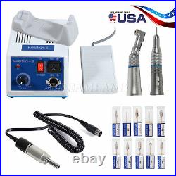 Dental Lab MARATHON 35K RPM Handpiece Electric Micro motor Polisher+ 10Drills