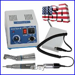 Dental Lab MARATHON 35K RPM Handpiece Electric Micro motor Polisher+ 10Drills