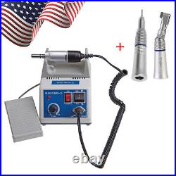 Dental Lab MARATHON 35K RPM Handpiece Electric Micro motor Polisher+ 10Drills