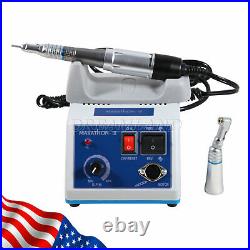 Dental Lab MARATHON 35K RPM Handpiece Electric Micro motor Polisher+ 10Drills