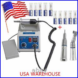 Dental Lab MARATHON 35K RPM Handpiece Electric Micro motor Polisher+ 10Drills