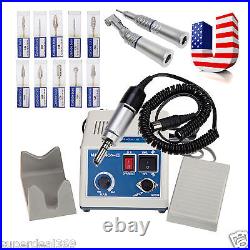 Dental Lab MARATHON 35k Rpm Handpiece Electric Micro motor + 10Drills Burs HP