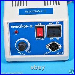 Dental Lab MARATHON 35k Rpm Handpiece Electric Micro motor + 10Drills Burs HP