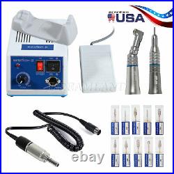 Dental Lab MARATHON Polisher 35K RPM Electric Motor Handpiece With 10Drills Burs