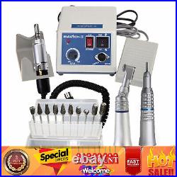 Dental Lab Marathon 35K RPM Handpiece Electric Micro motor+10 Drills Burs N3 US