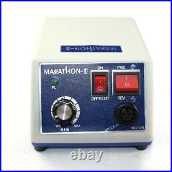 Dental Lab Marathon 35K RPM Handpiece Electric Micro motor+10 Drills Burs N3 US