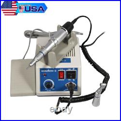 Dental Lab Marathon 35K RPM Handpiece Electric Micro motor+10 Drills Burs US