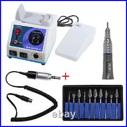 Dental Lab Marathon Micromotor Polisher N7/ Straight Handpiece/ HP Burs Drill Or