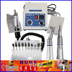 Dental Lab Micromotor Marathon Polisher Machine&35K RPM Handpiece&10x Drill Burs