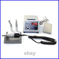 Dental Lab Micromotor Marathon Polisher Machine+35K RPM Handpiece+10x Drill Burs