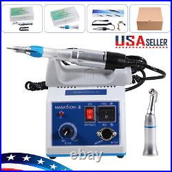 Dental Lab Micromotor Marathon Polisher Machine&35K RPM Handpiece&10x Drill Burs