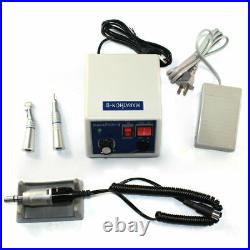 Dental Lab Micromotor Marathon Polisher Machine&35K RPM Handpiece&10x Drill Burs