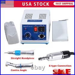 Dental Lab Micromotor Marathon Polisher Machine&35K RPM Handpiece&10x Drill Burs