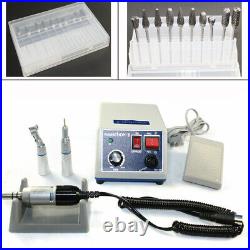 Dental Micro Motor Marathon Polisher Machine+35K RPM Handpiece +10x Drills Burs