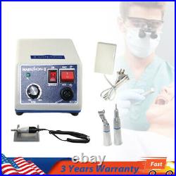 Dental Micro motor Marathon Polisher Machine+10x Drills Burs+35K RPM Handpiece