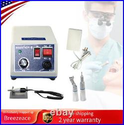 Dental Micro motor Marathon Polisher Machine +35K RPM Handpiece +10x Drills Burs
