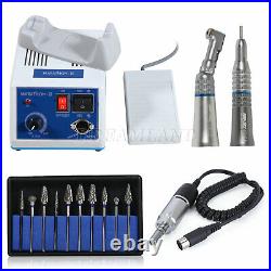 Dentist Lab MARATHON Handpiece 35K RPM Electric Micromotor Polisher 10 Bur Drill