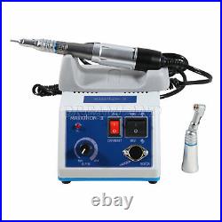 Dentist Lab MARATHON Handpiece 35K RPM Electric Micromotor Polisher 10 Bur Drill