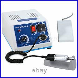 Dentist Lab MARATHON Handpiece 35K RPM Electric Micromotor Polisher 10 Bur Drill