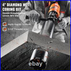 Diamond Core Drill Machine Handheld Concrete Core Drill Rig 4in Bit 1500W