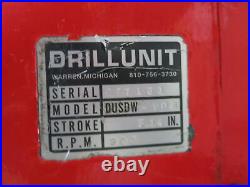 DrillUnit DUSDW-908 3.14in Stroke 900 RPM Tapping Unit 0.53 HP TEQ Motor 200V