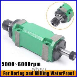 ER20 5000-6000RPM Power Head Spindle Waterproof For Boring/Milling/Drilling Tool