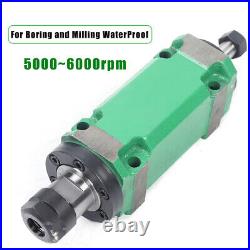 ER20 5000-6000RPM Power Head Spindle Waterproof For Boring/Milling/Drilling Tool