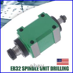 ER32 Spindle Unit Drilling Milling Boring Power Head 3000rpm CNC Machine Part