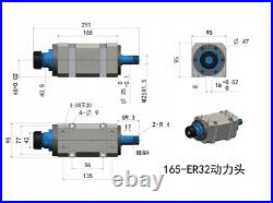 ER32 Spindle Unit Drilling/Milling/Boring Power Head CNC Machine 3000-8000rpm