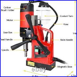 Electric Magnetic Drill Press 1100W 1.6 Boring Diameter 550 RPM Drilling Tool