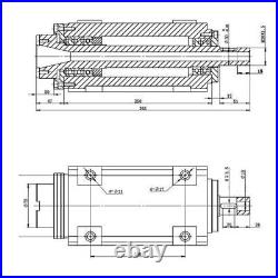For CNC Milling Machine Power Head Spindle Unit Drilling New BT40 3000RPM Unit