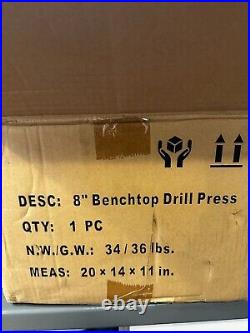 Grizzly Industrial Benchtop Drill Press 1700 RPM 5-Speed 1/3 HP Variable Speed