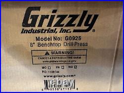 Grizzly Industrial Benchtop Drill Press 1700 RPM 5-Speed 1/3 HP Variable Speed