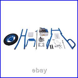 Hand Push 63CC 4HP Gas Powered Post Hole Digger Earth Auger Borer Bits and Wheel