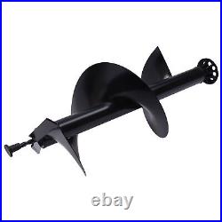 Hand Push 63CC 4HP Gas Powered Post Hole Digger Earth Auger Borer Bits and Wheel