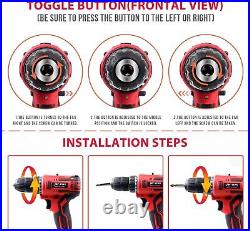 Jar-Owl Powerful Brushless Motor 21V Cordless Drill Set, 319 In-Lb Torque, 0-135