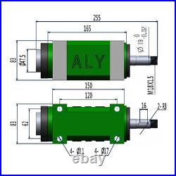 MT2 Power Head Spindle Motor 3000rpm Drilling Milling Tapping Spindle Unit CNC