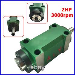 MT2 Power Head Spindle Motor Drilling Milling Tapping Spindle Unit 3000rpm 1500W