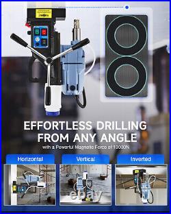 Magnetic Drill Portable 650RPM 10000N Bi-Directional Stepless Speed 1.6 1300W