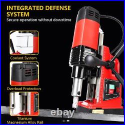 Magnetic Drill Press 1300W 810 RPM 1.6 Inch Boring Diameter 11Pcs Drill Bits