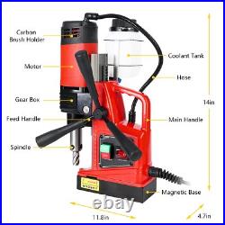 Magnetic Drill Press 1300W 810 RPM 1.6 Inch Boring Diameter 11Pcs Drill Bits