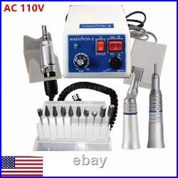 Marathon Dental Lab Micromotor Drill Polisher Machine N3+35K RPM Handpiece+10Bur