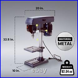 Master Mechanic 10-Inch Bench Mount Drill Press with5 Speed 5/8 Horse Power Motor