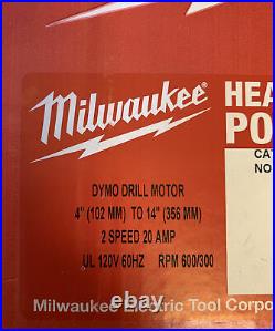 Milwaukee 4079 Dymo Drill Coring Motor 4 14rpm 600/300 20 Amp