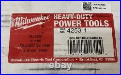 Milwaukee 4253-1 1/2 600RPM 120V Keyed Drill Motor for Magnetic Drill Stands