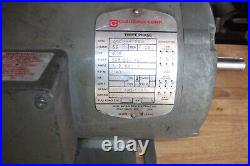 Motor 1140 RPM For 15 Clausing Drill Press Or Other 3/4 Hp. 230/460 3 Phase