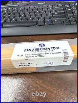 Pan American angle drill have 3, you choose rpms and. 3 or. 5 motor