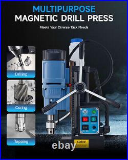 Professional Magnetic Drill 1950W Portable Mag Drill 2 Dia. 650rpm 11 Bits