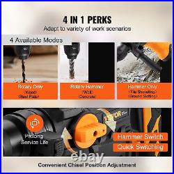 Rotary Hammer Drill 1500W, 32mm SDS-Plus, 4-Mode Corded Jackhammer Breaker